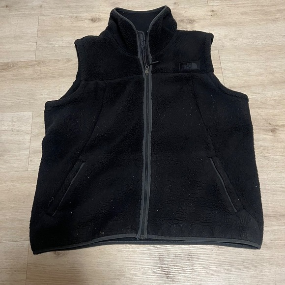 The North Face Fleece Vest‎ Full Zip Campshire Jacket Black Women's XXL - Picture 1 of 8